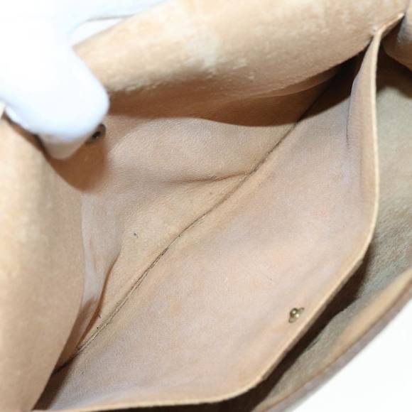 GUCCI GG Supreme Web Sherry Line Clutch Bag PVC Beige Red 89 01 031 Auth 89507 - Picture 11 of 16